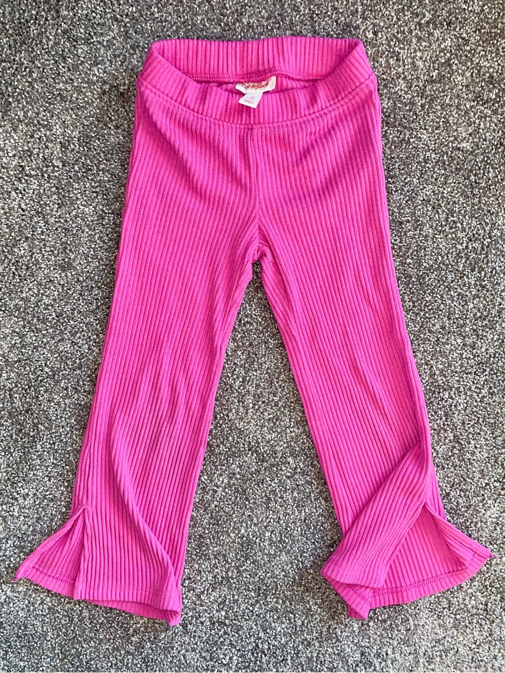 Bright Pink Ribbed Two-Piece Set-Cat&Jack - Picture 2 of 3